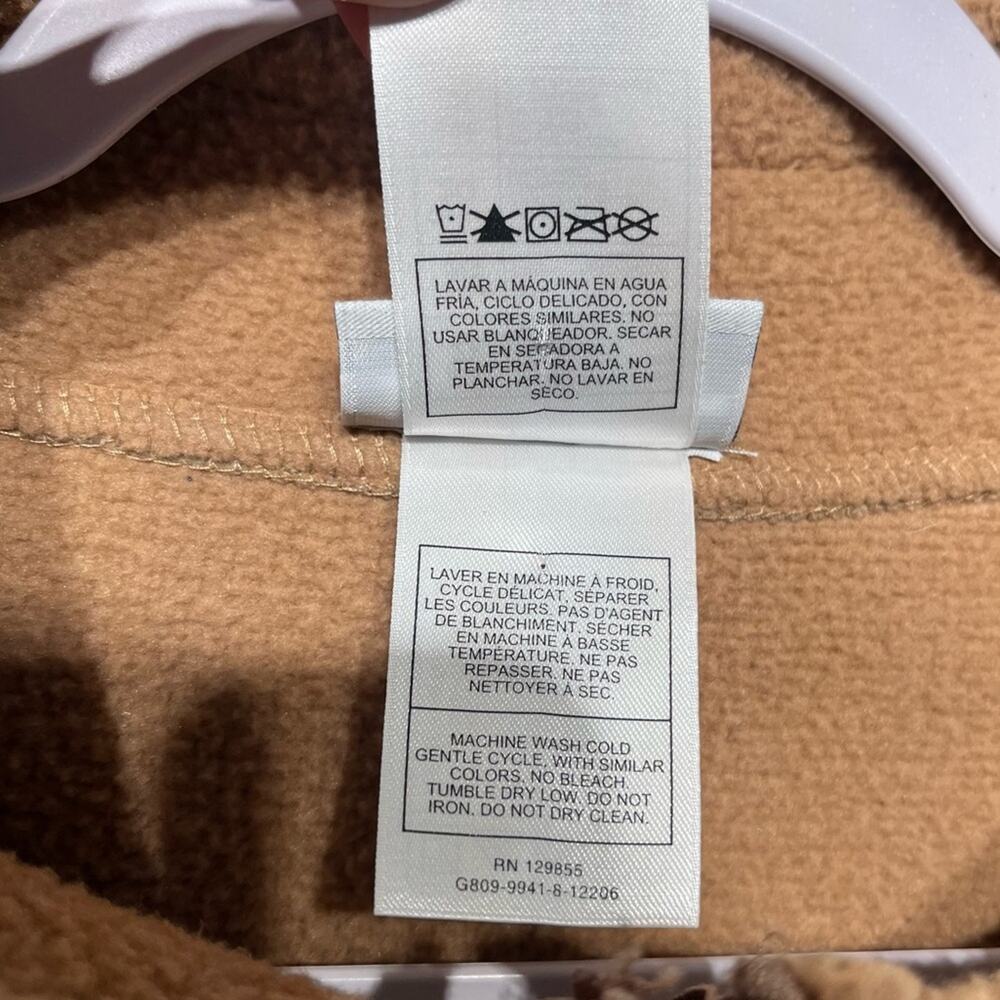 Disney Parks Disneyland Resort Women’s Fleece Beige Full Zip Sweatshirt Size 2X - Picture 11 of 13